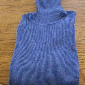Chicos Blue Turtle Neck Sweater